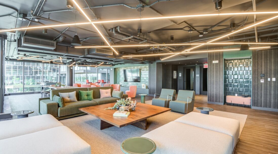 Elevated lounge spaces in Southwest DC to connect and recharge